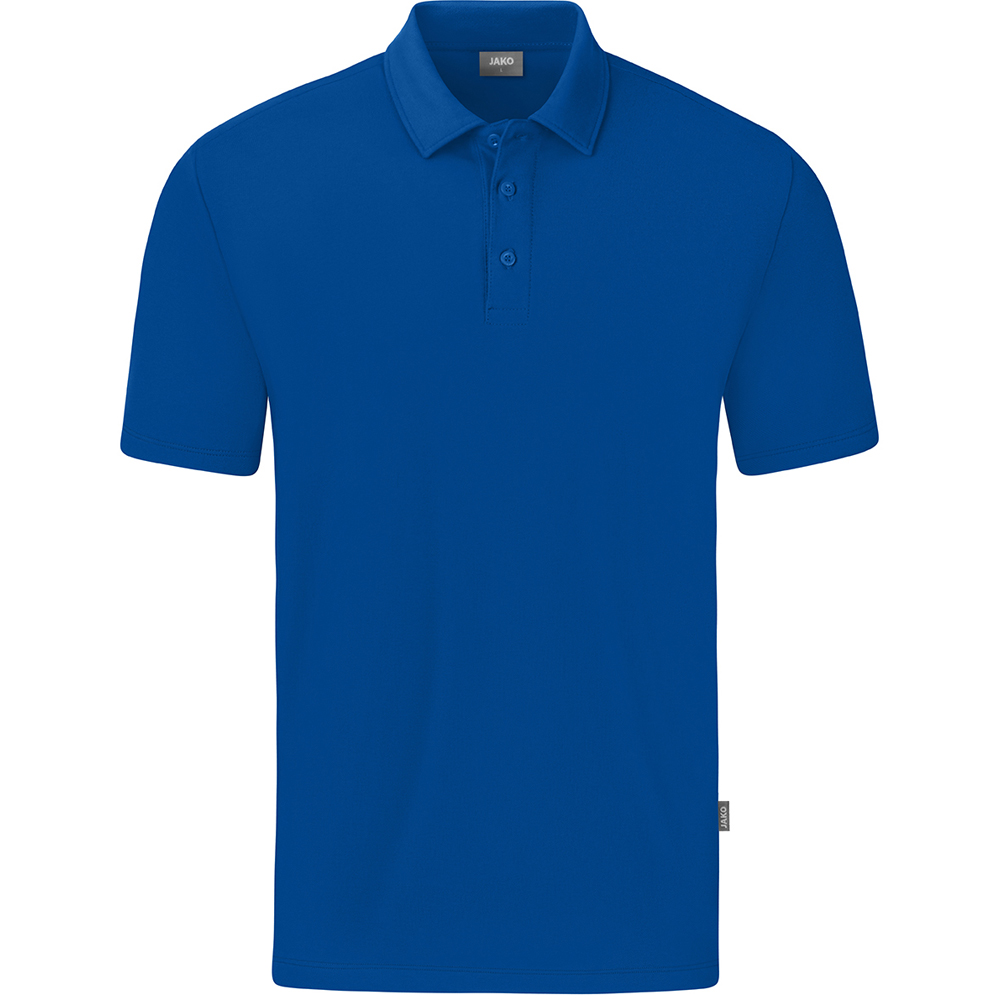Jako Herren Polo Organic Stretch blau