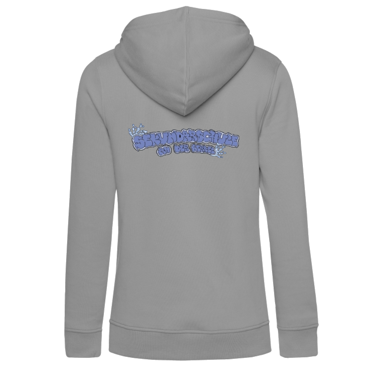 Sekundarschule Vreden Damen Hooded Sweat Hellgrau Splash Logo