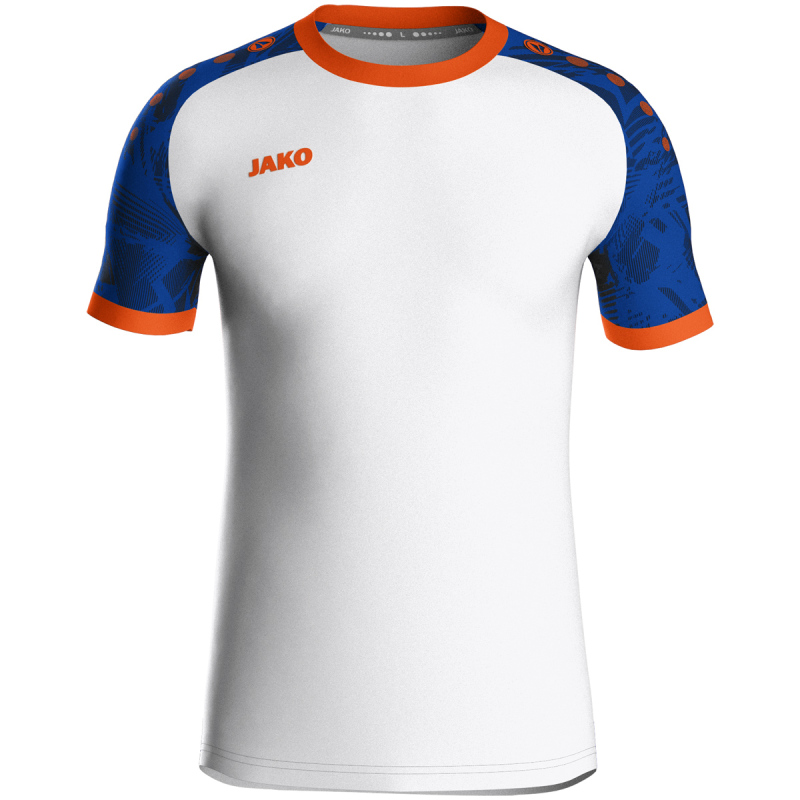 Jako Kinder Trikot Iconic KA weiß/sportroyal/neonorange