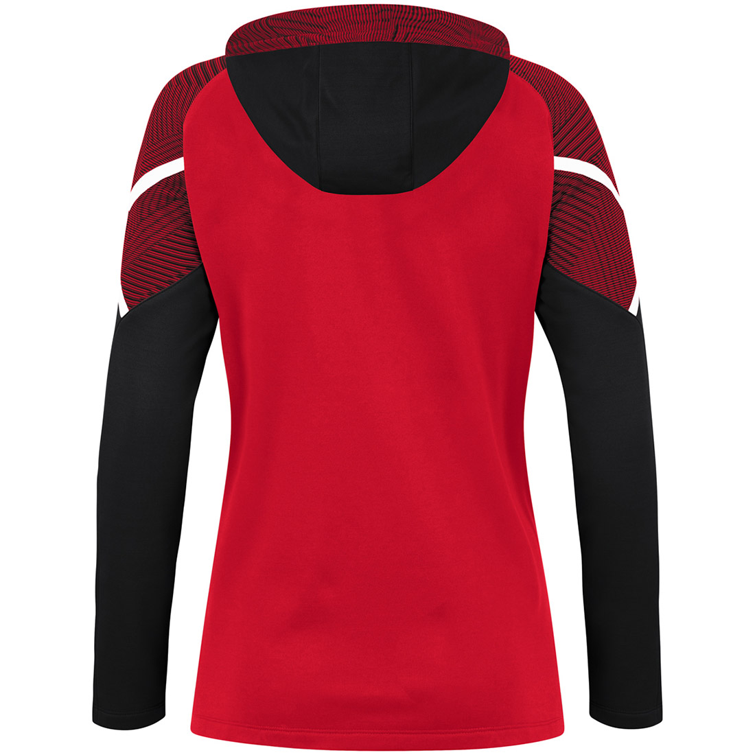 Jako Damen Kapuzenjacke Performance rot-schwarz