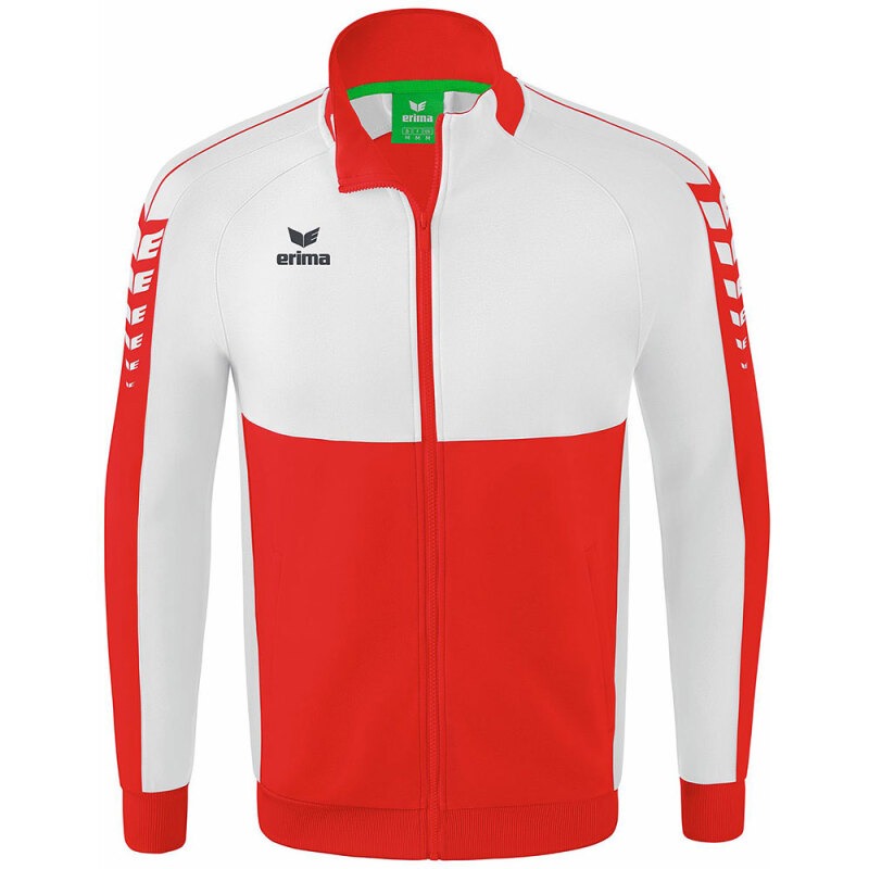 Erima Kinder Trainingsjacke Six Wings rot-weiß