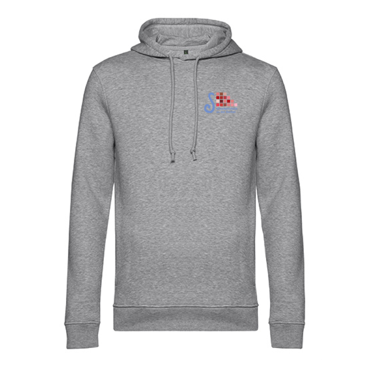Sekundarschule Vreden Herren Hooded Sweat Hellgrau Schul Logo