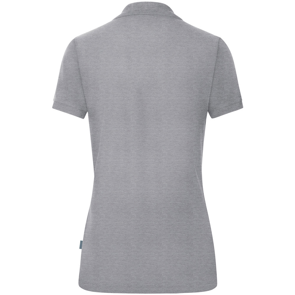 Jako Damen Polo Organic grau