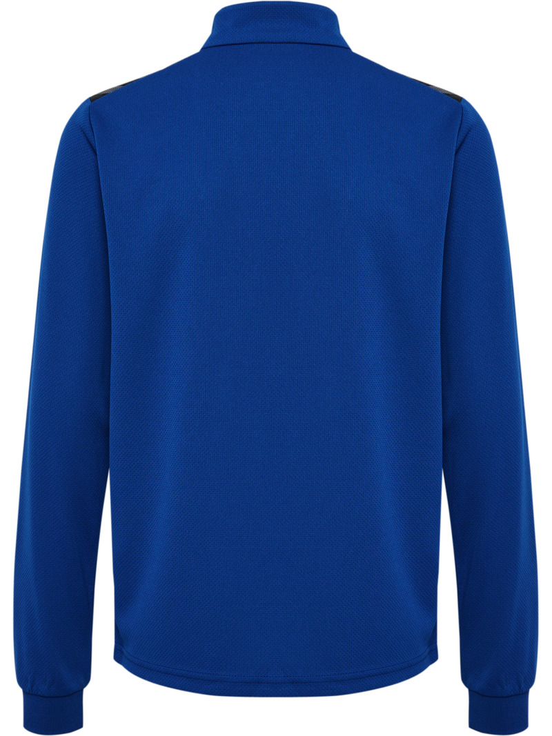 Hummel Hmlauthentic 24 PL Kinder Sweatshirt mit kurzem Reißverschluss blau