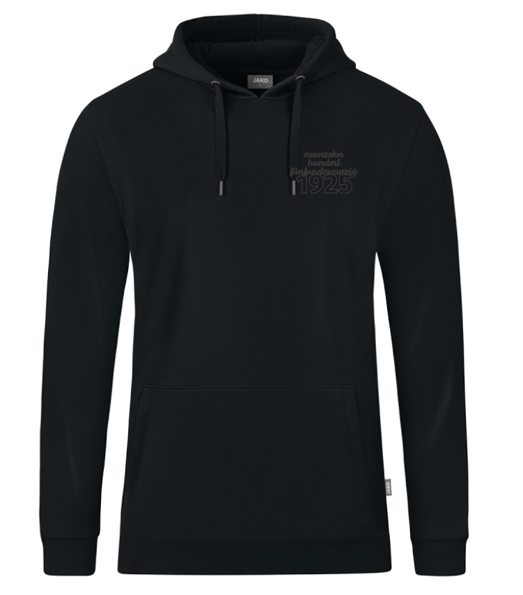 Adler Weseke Kapuzensweat Organic schwarz 1925 Stick