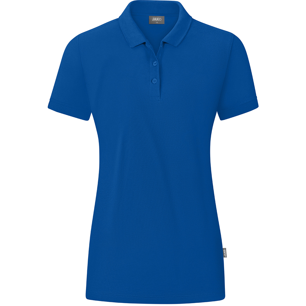 Jako Damen Polo Organic blau