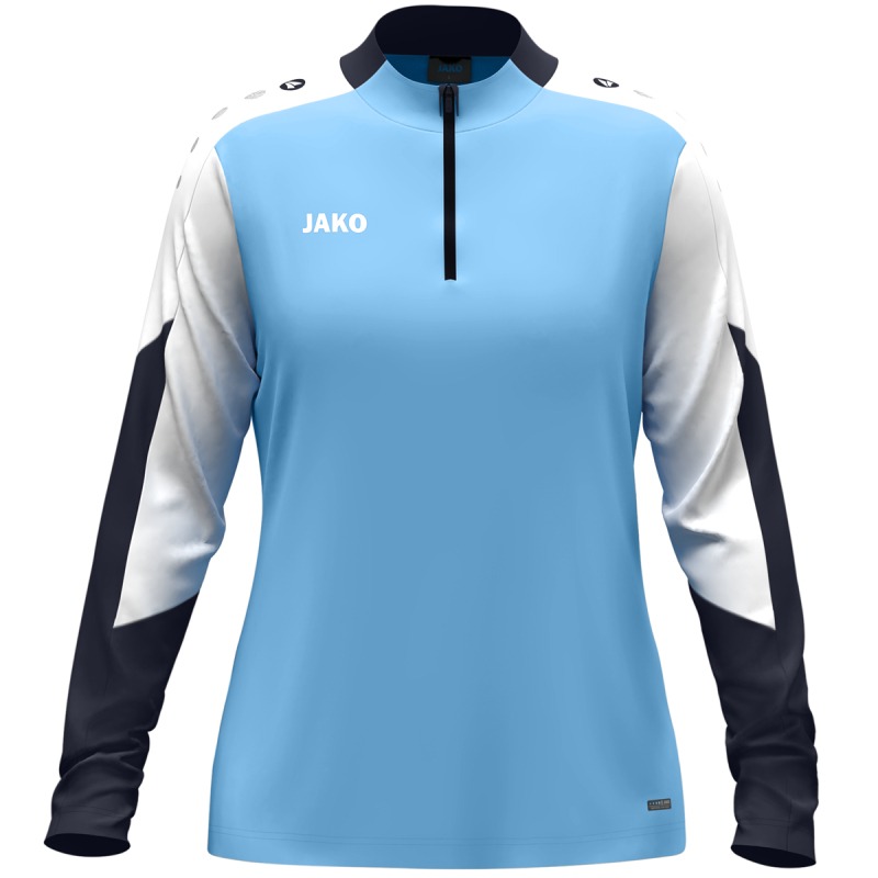 Jako Damen Ziptop Dynamic Damen skyblue-weiß-marine