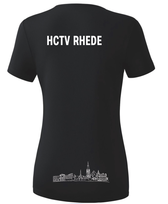 TV Rhede Damen Funktions T-Shirt schwarz