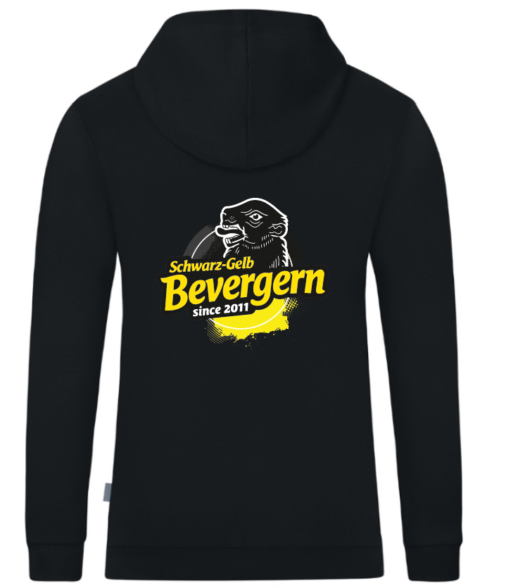 Schwarz Gelb Bevergern Jako Kapuzensweat Organic schwarz