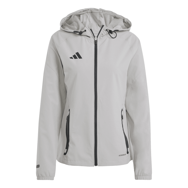 Adidas Damen Vis Tech Travel Jacke Tiro 25 Competition team mid grey