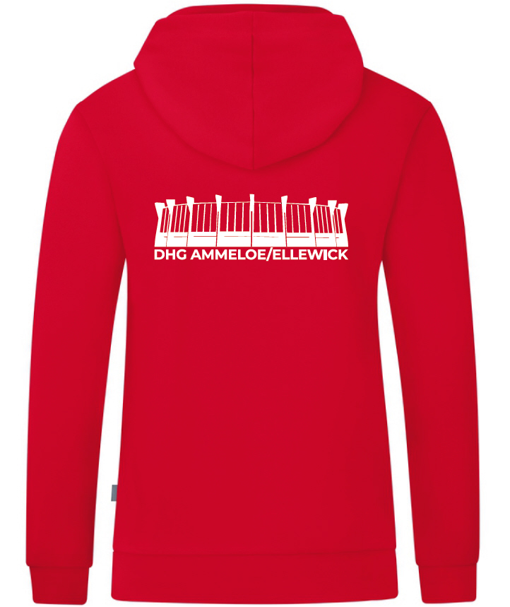 DHG Ammeloe Ellewick Organic Kapuzenjacke rot
