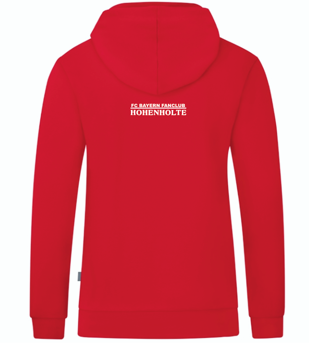 FC Bayern Fanclub Hohenholte Kapuzenjacke Organic rot