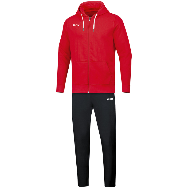 Jako Kinder Jogginganzug Base mit Kapuze rot