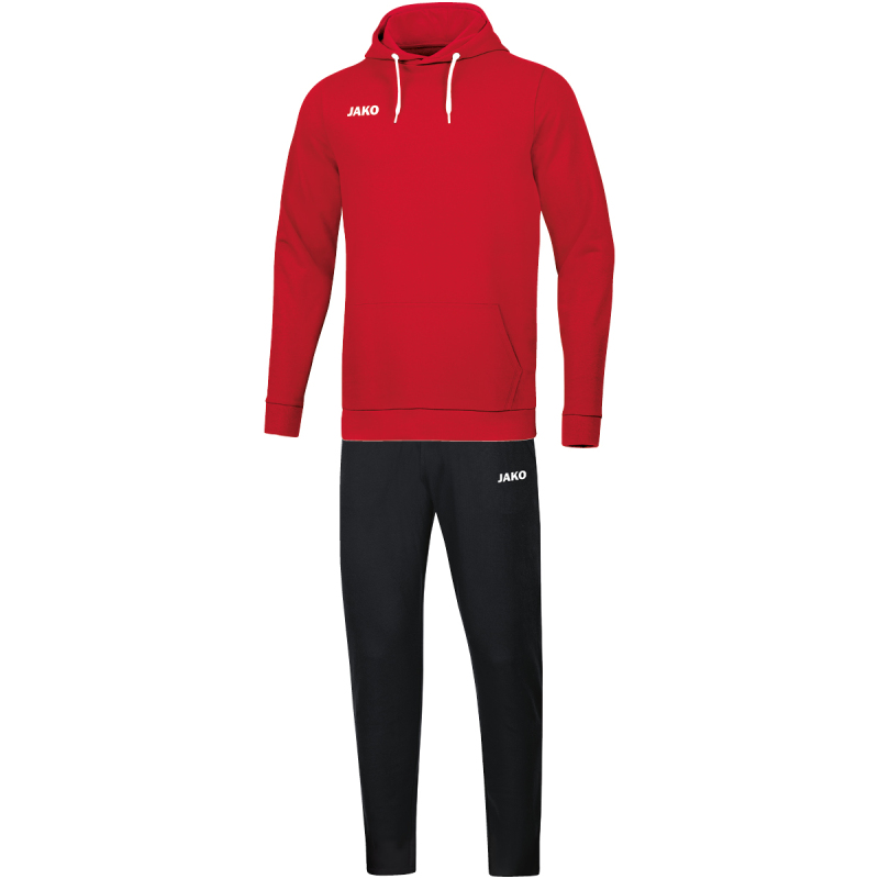 Jako Kinder Jogginganzug Base mit Kapuzensweat rot