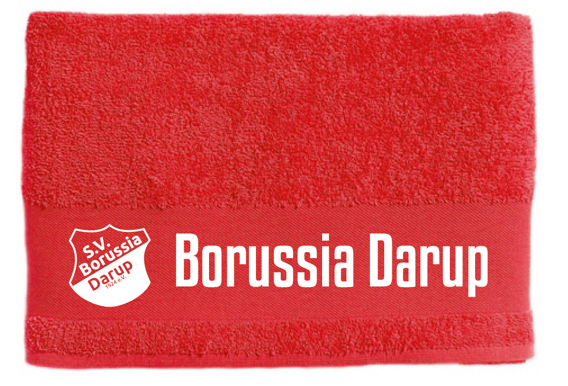 SV Borussia Darup Handtuch 50x100cm rot