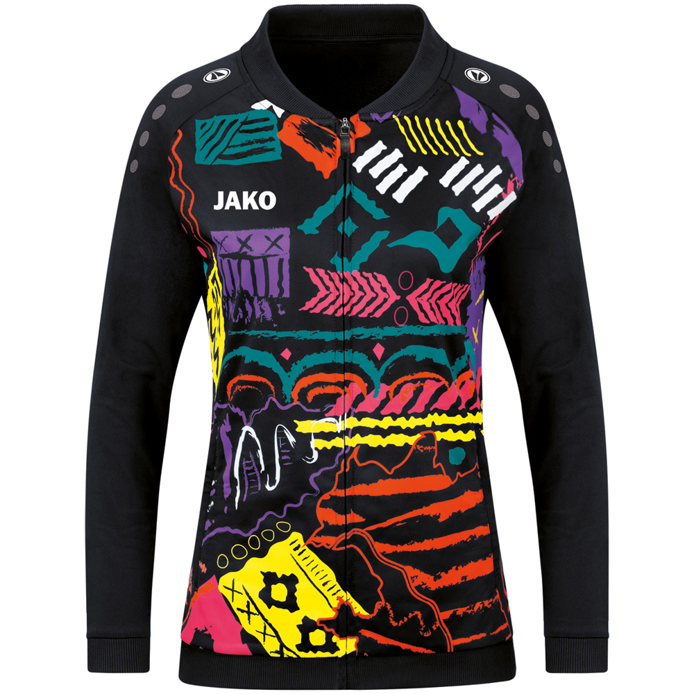 Jako Damen Einlaufjacke Tropicana schwarz