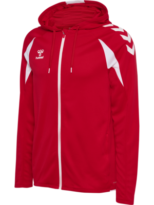 Hummel hmlCORE 2.0 Kapuzenjacke Herren true red/weiß