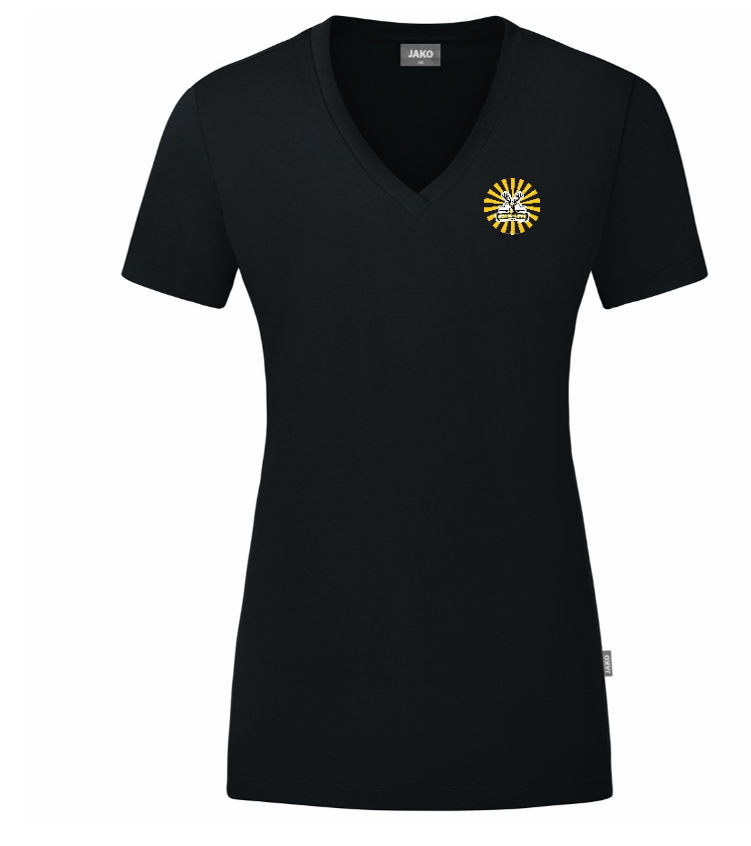 Werse Lippe Crew T-Shirt Organic Damen schwarz