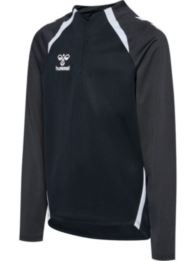 Hummel hmlLEAD 2.0 HALF ZIP KIDS black/asphalt