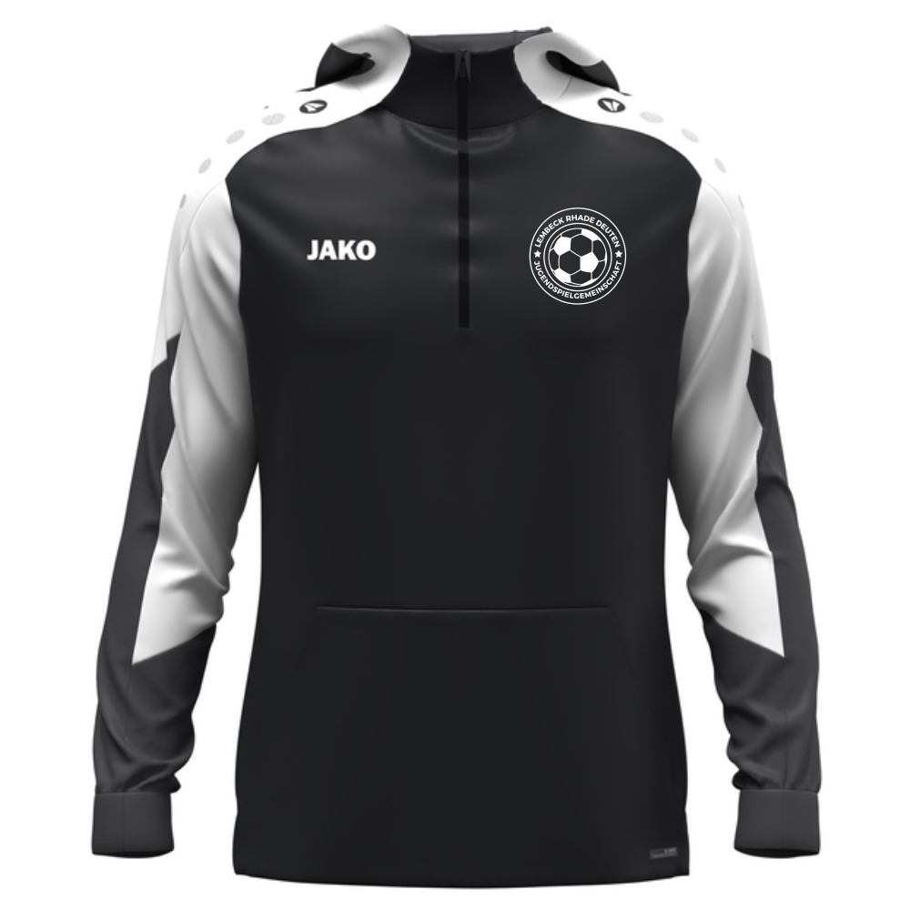JSG Lembeck Rhade Deuten Zip Hoodie Dynamic schwarz-weiß-anthrazit