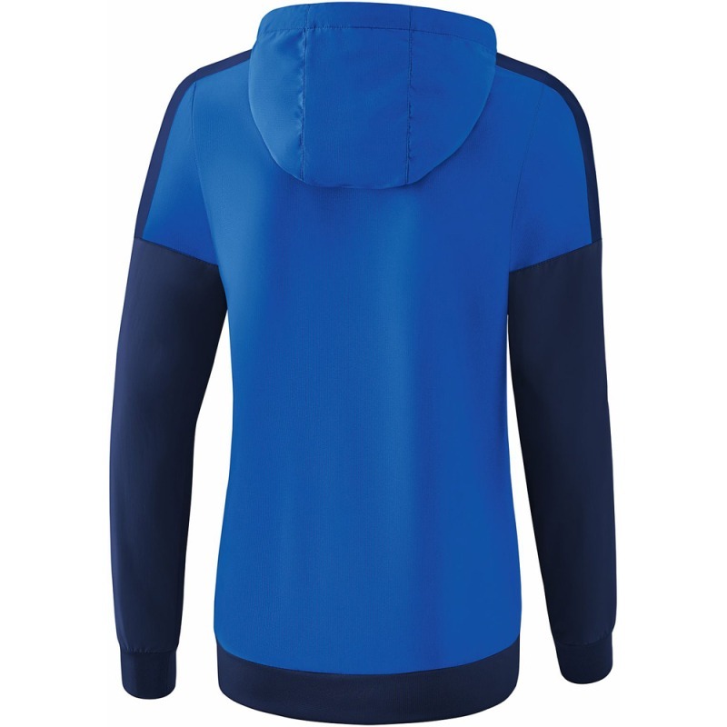 Erima Damen Tracktop Jacke mit Kapuze Squad blau