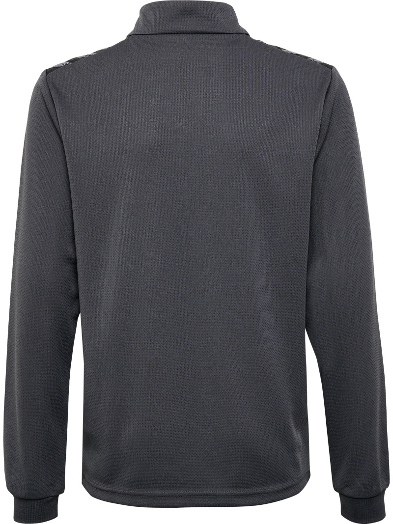 Hummel Hmlauthentic 24 PL Kinder Sweatshirt mit kurzem Reißverschluss grau