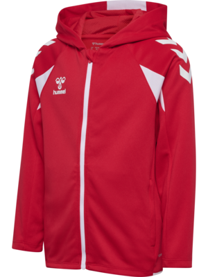Hummel hmlCORE 2.0 Kapuzenjacke Kinder true red/weiß