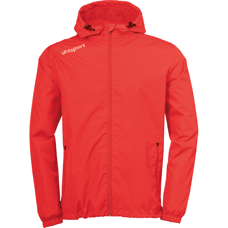 Uhlsport Kinder Essential Regenjacke rot/weiß