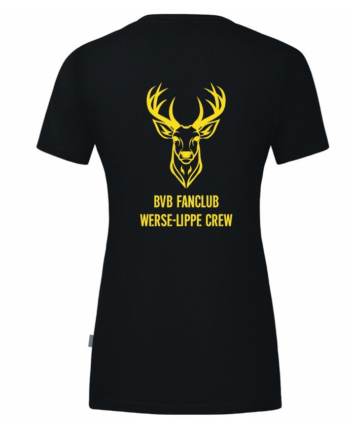 Werse Lippe Crew T-Shirt Organic Damen schwarz