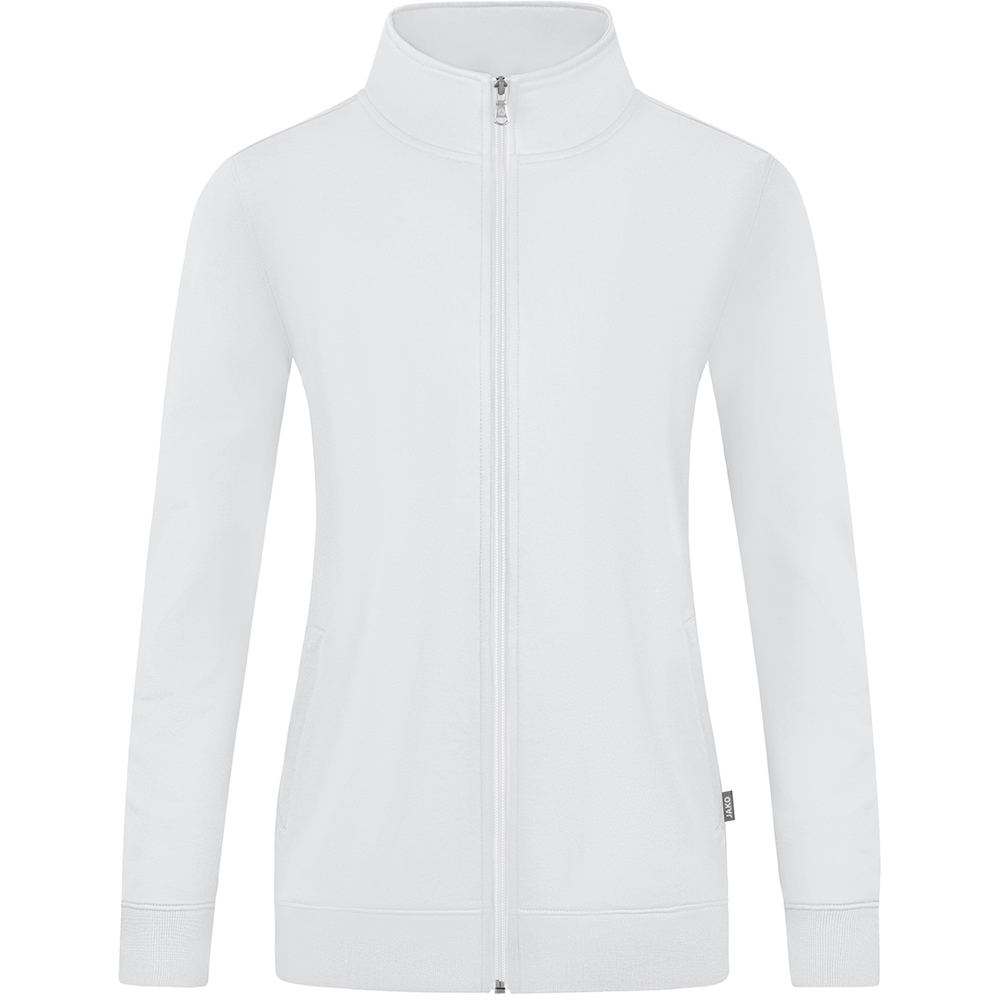 Jako Damen Sweatjacke Doubletex weiß