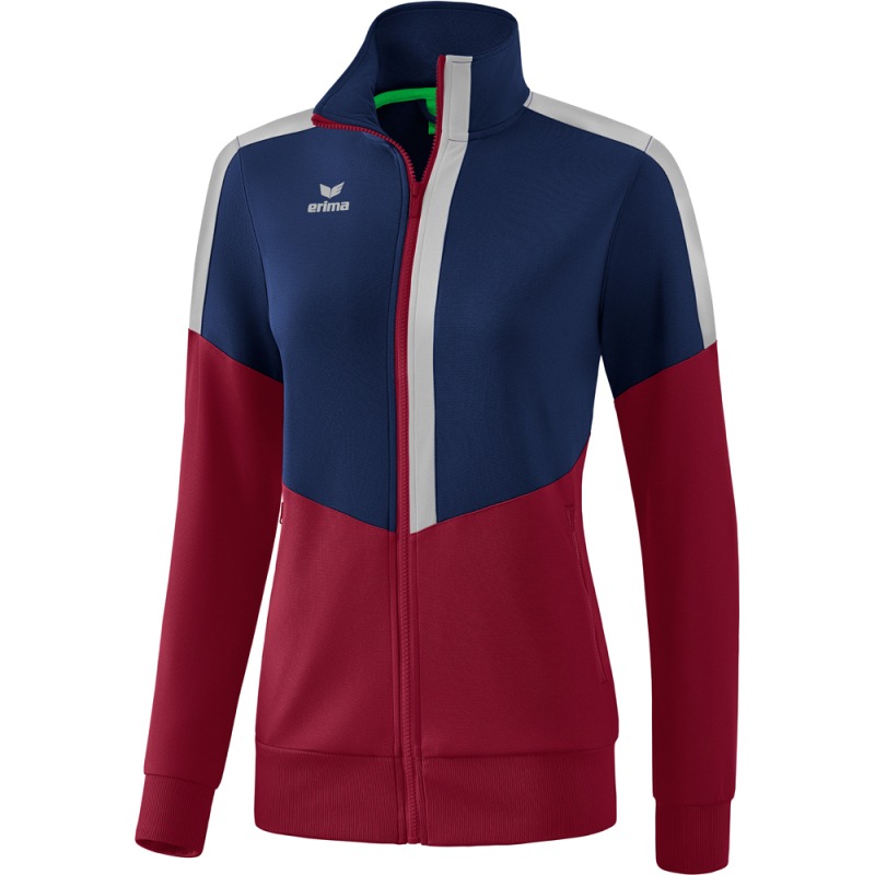 Erima Damen Trainingsjacke Squad blau-rot-grau