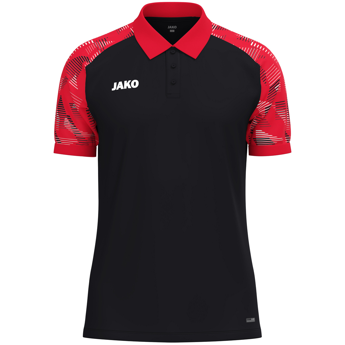 Jako Polo Sonic Kinder schwarz/rot
