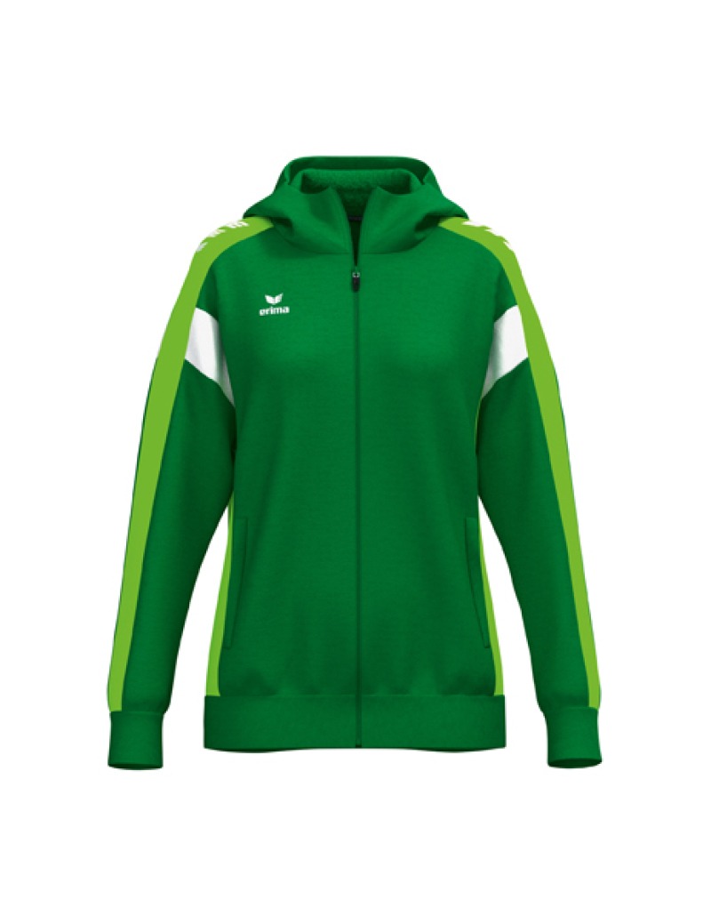 Erima CELEBRATE 125 Damen Trainingsjacke mit Kapuze smaragd/green gecko