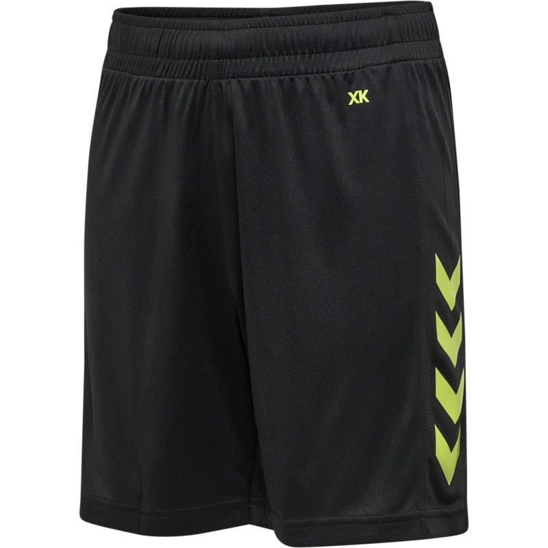 Hummel Hmlcore XK Poly Shorts Kids black/lime popsicle
