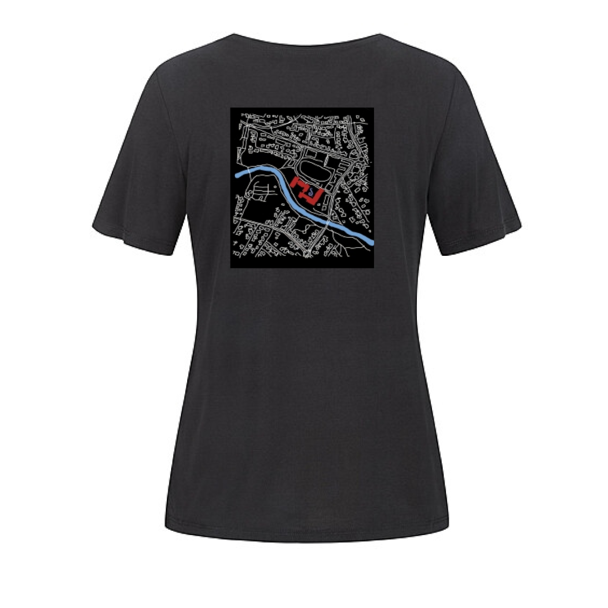 Sekundarschule Vreden Damen Regular Premium T-Shirt Schwarz Berkel Logo
