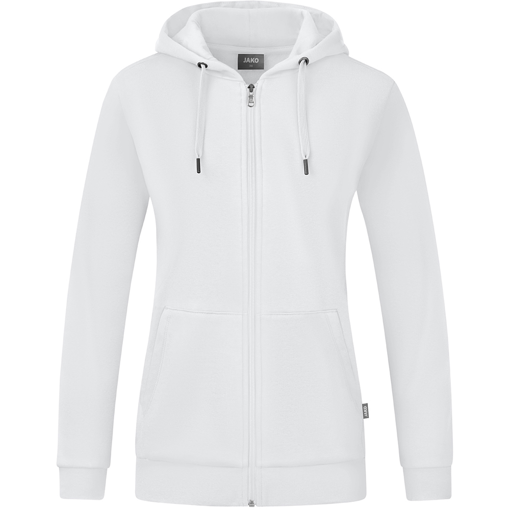 Jako Damen Kapuzenjacke Organic weiß