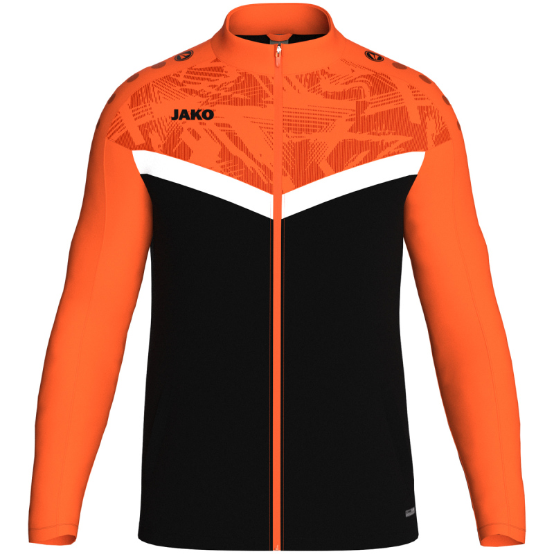 Jako Kinder Polyesterjacke Iconic schwarz/neonorange