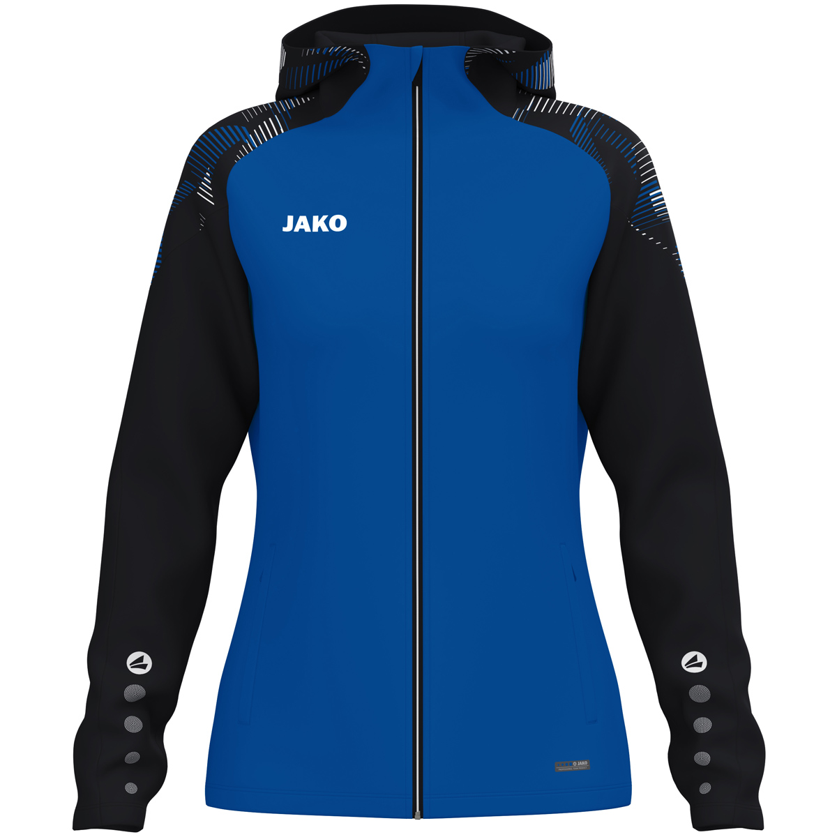 Jako Kapuzenjacke Sonic Damen royal/schwarz