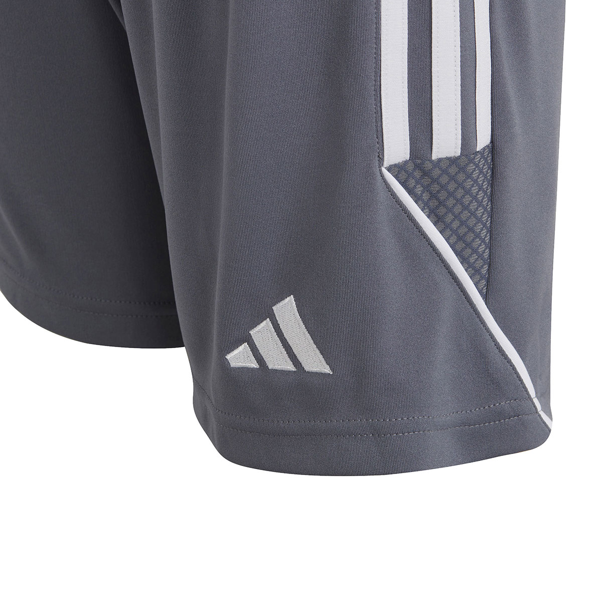 Adidas Kinder Shorts Tiro 23 grau-weiß