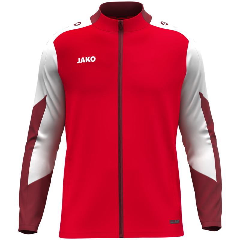 Jako Polyesterjacke Dynamic rot-weiß-dunkelrot