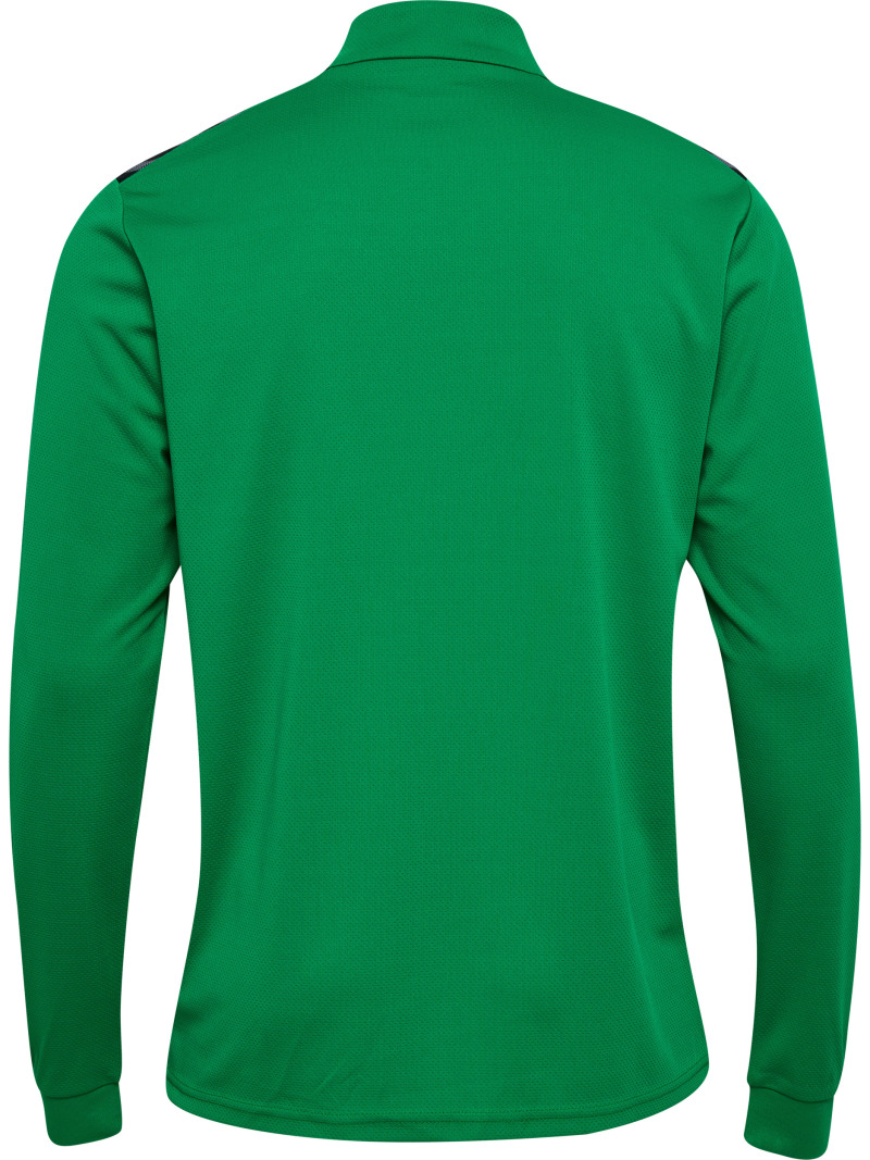 Hummel Hmlauthentic 24 PL Herren Sweatshirt mit kurzem Reißverschluss grün