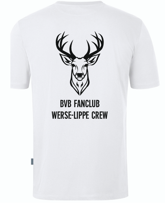 Werse Lippe Crew T-Shirt Doubletex Damen weiß