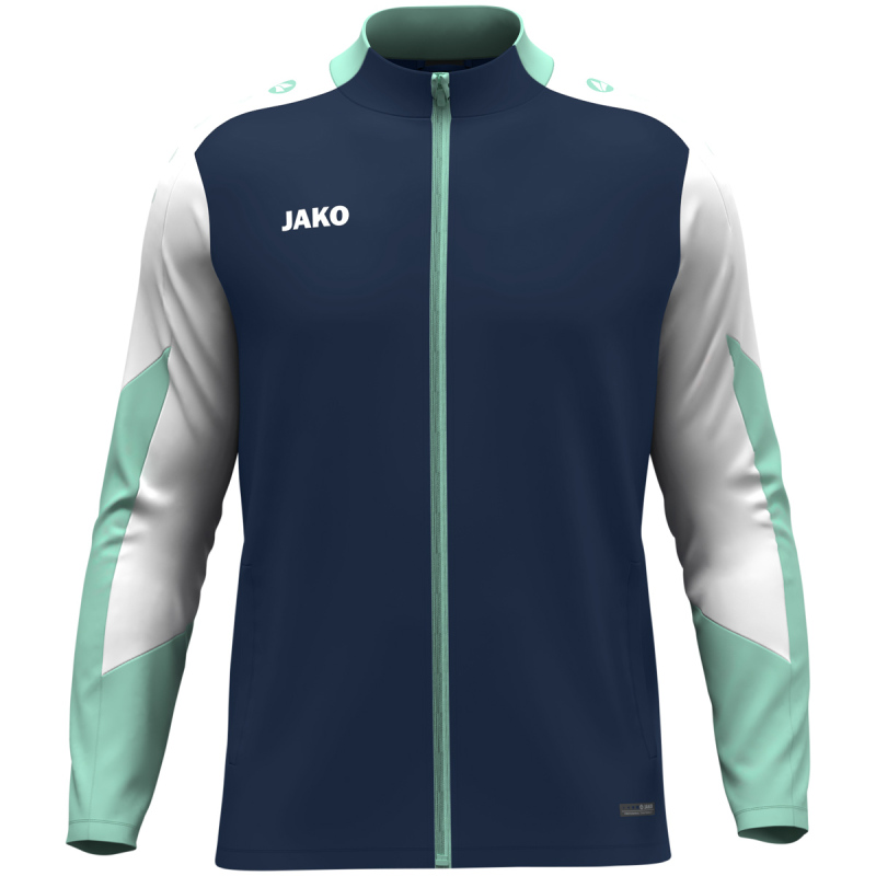 Jako Kinder Polyesterjacke Dynamic marine-weiß-minze