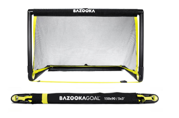 Bazookagoal Teleskoptor | 150x90 Schwarz Gelb