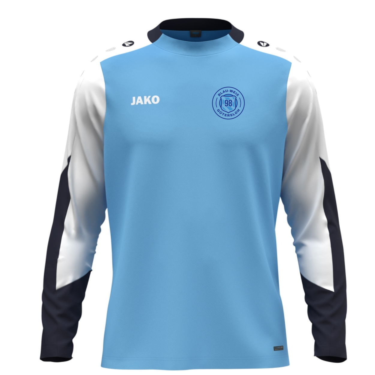 Blau-Weiß 98 Gütersloh Herren Longsleeve Dynamic hellblau-weiß