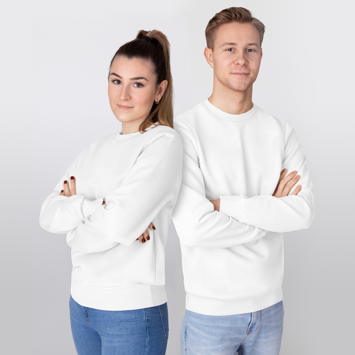 Jako Sweat Organic weiß