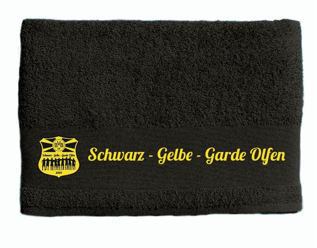 Schwarz-Gelbe-Garde Olfen Handtuch 50x100cm