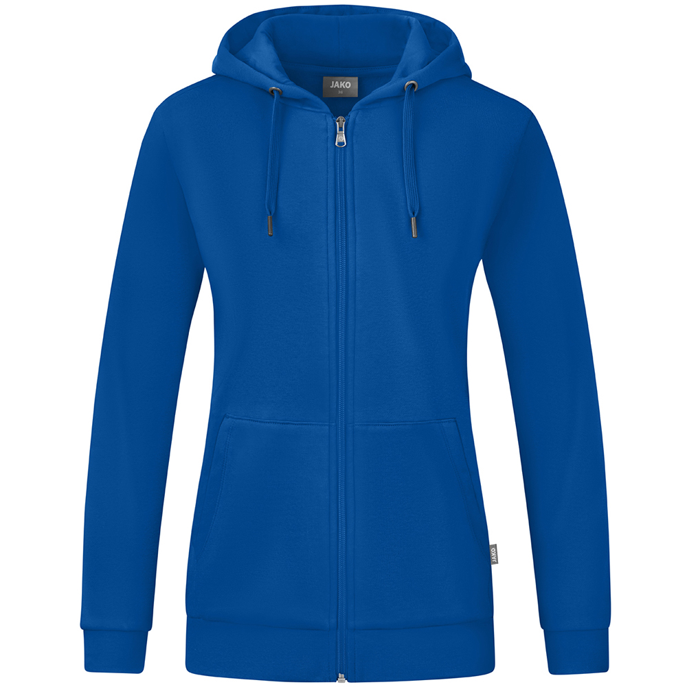 Jako Damen Kapuzenjacke Organic blau