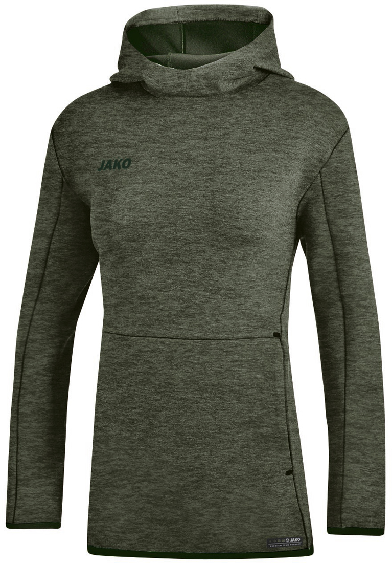 Jako Premium Basics Kapuzensweat khaki meliert