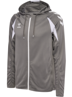 Hummel hmlCORE 2.0 Kapuzenjacke Herren steel gray/weiß